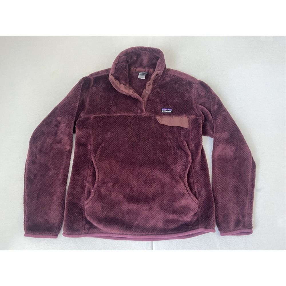 Patagonia Pullover Women Medium Purple Re Tool Snap T Fleece Quarter Snap Jacket